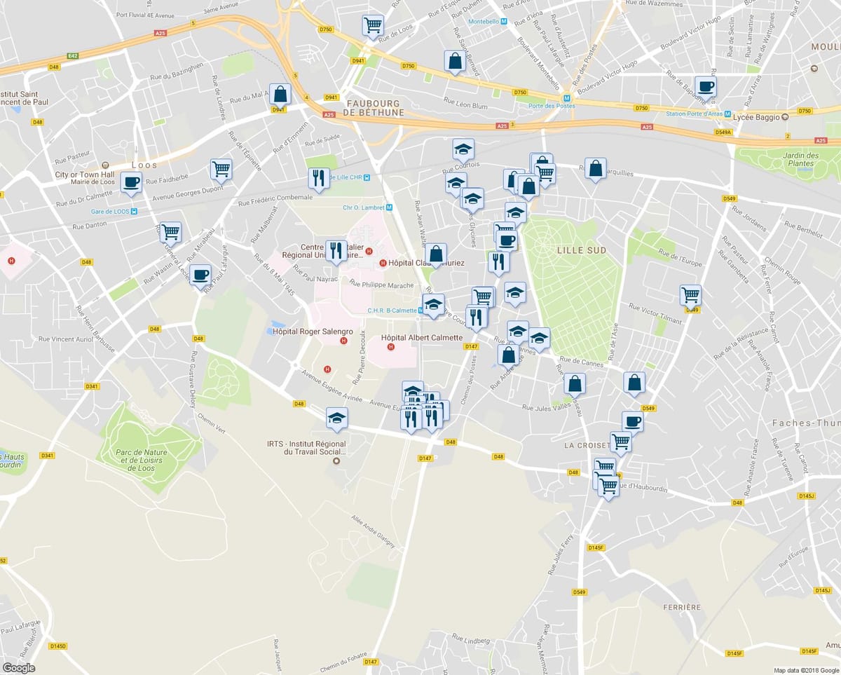 kort af Lille geyma