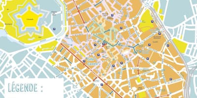 Kort af Lille