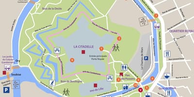 Kort af Lille park